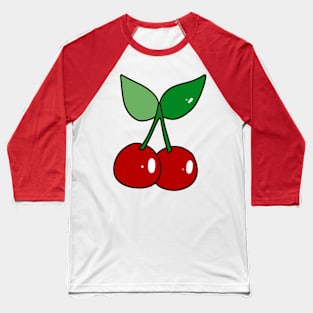 Cherries and Leaves Baseball T-Shirt